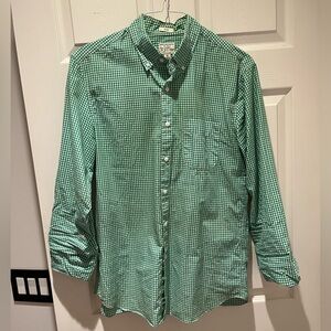 J. Crew Green Gingham Men's Shirt